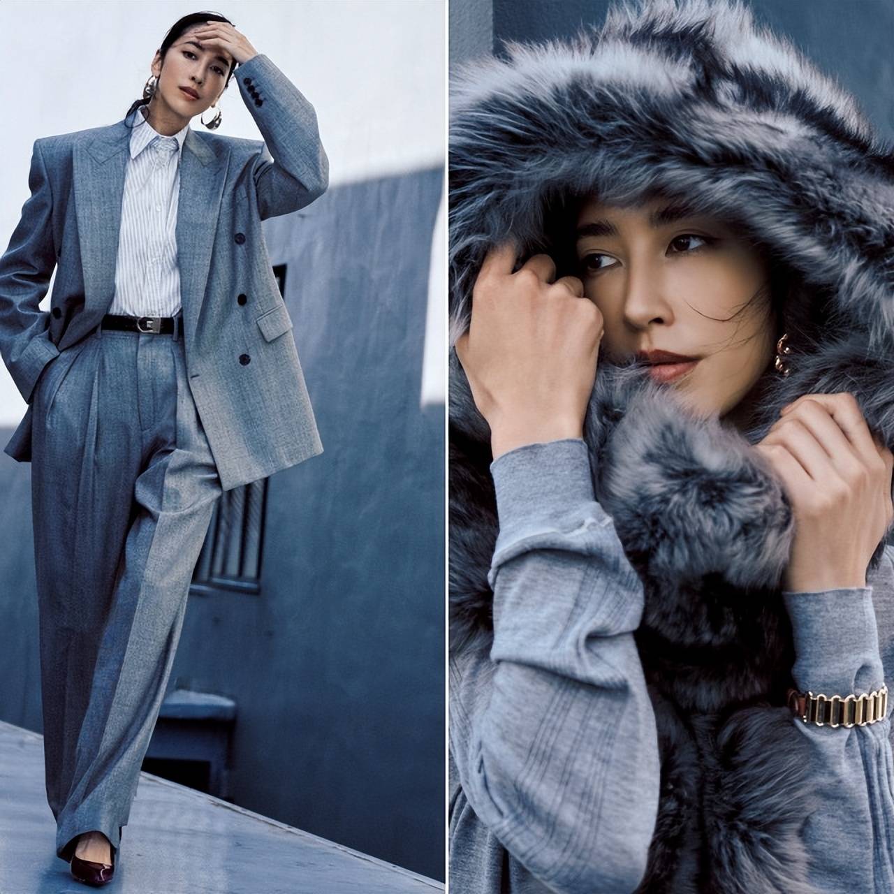 灰色穿搭的高级感秘诀：要学会用珠宝50+女性尤其不可忽略